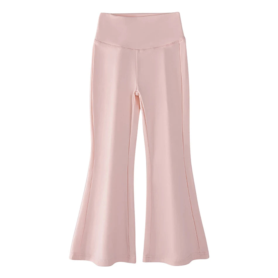 Comfortable Solid Color Flare Leggings
