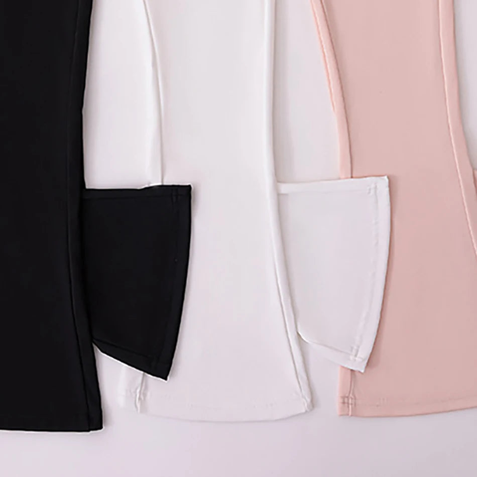 Comfortable Solid Color Flare Leggings
