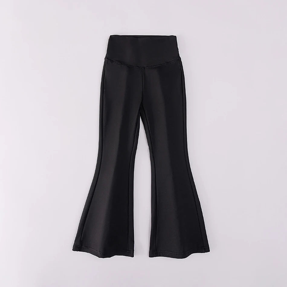 Comfortable Solid Color Flare Leggings