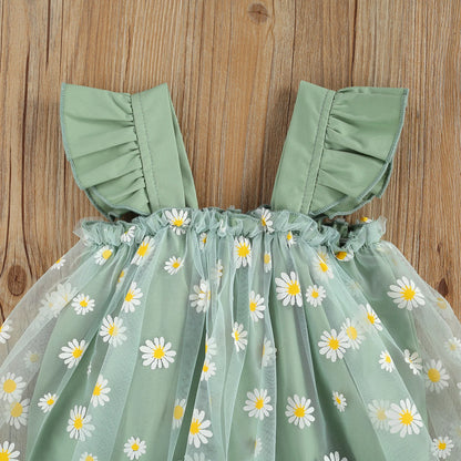 Daisy Tulle Romper & Headband Set