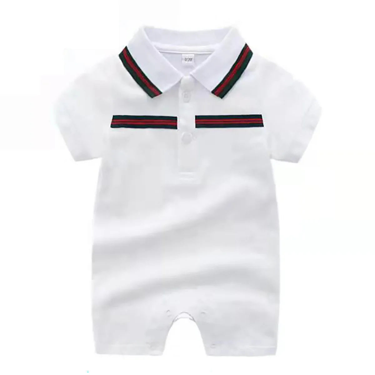 Classic Polo-Style Baby Romper