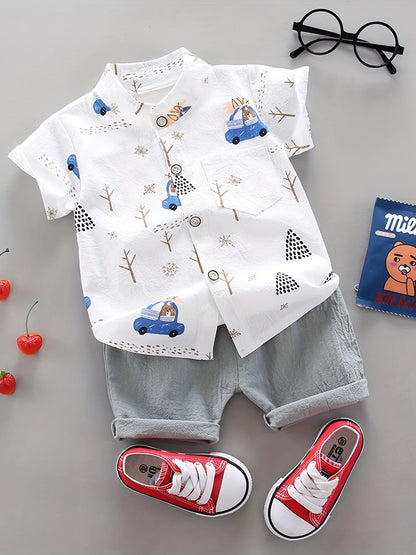 Themed Baby Shirt and Shorts Set