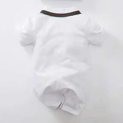 Classic Polo-Style Baby Romper