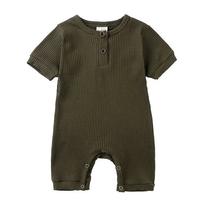 Cozy Ribbed Baby Romper