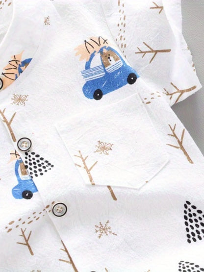 Themed Baby Shirt and Shorts Set