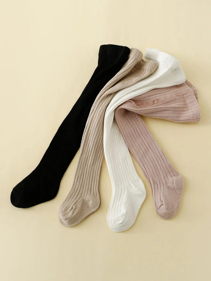 Baby Ribbed Tights - 4 Pack