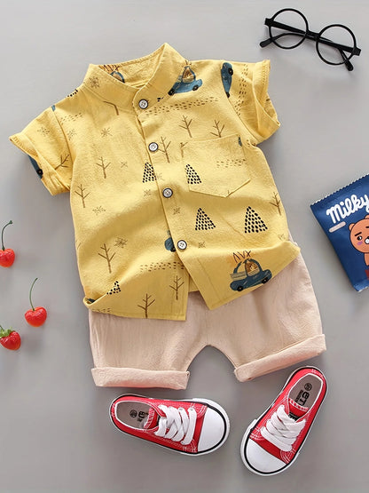 Themed Baby Shirt and Shorts Set