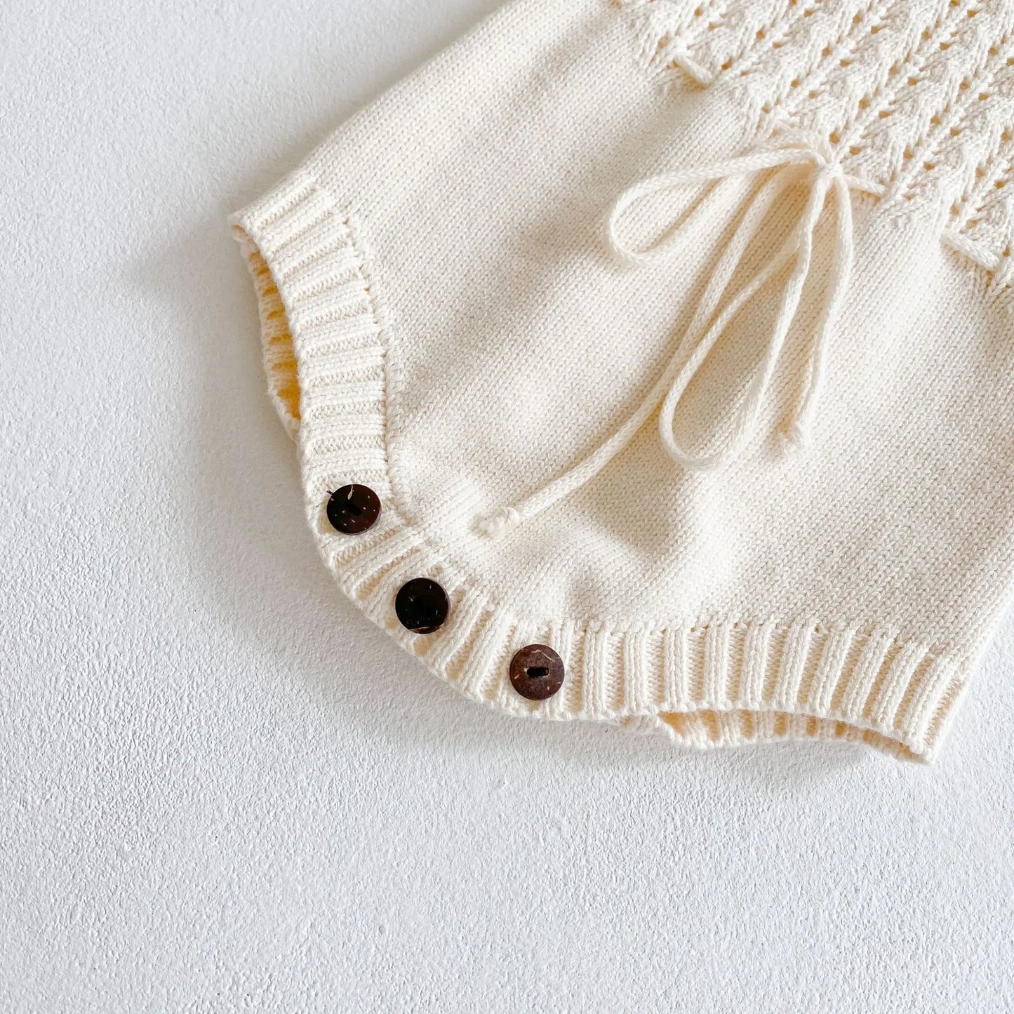 Knit Long Sleeve Baby Romper