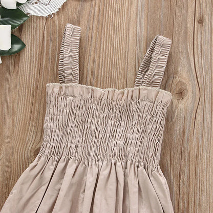Smocked Baby Romper with Bow