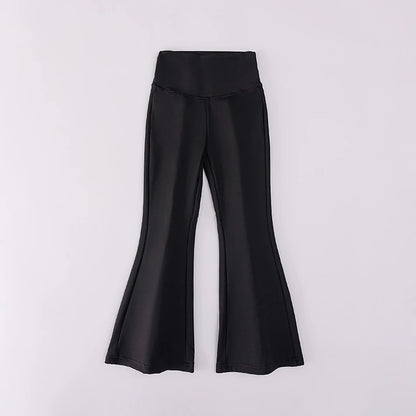 Comfortable Solid Color Flare Leggings
