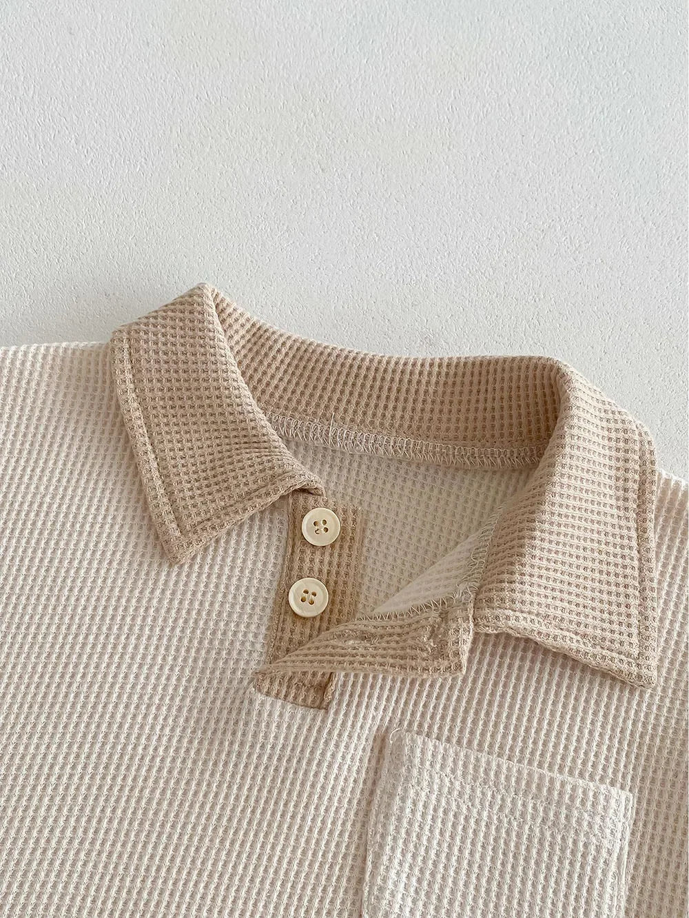 Little Gentleman Ribbed Polo & Shorts Set