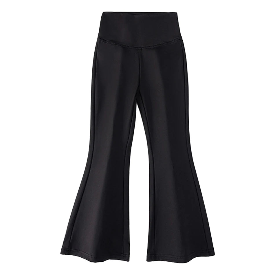 Comfortable Solid Color Flare Leggings