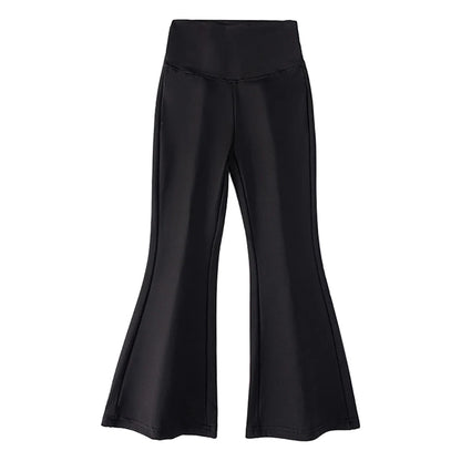 Comfortable Solid Color Flare Leggings