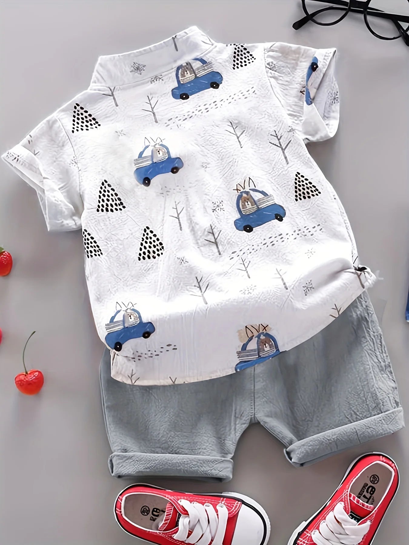 Themed Baby Shirt and Shorts Set