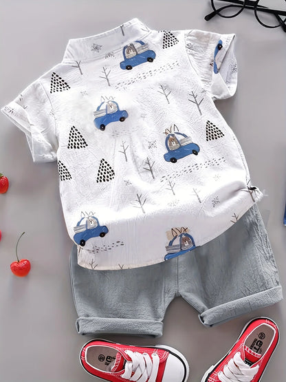 Themed Baby Shirt and Shorts Set