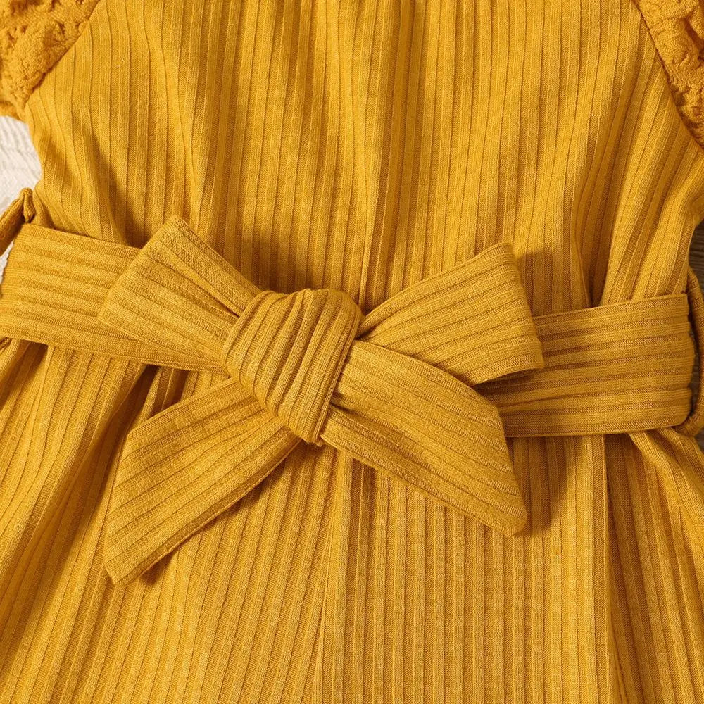 Ruffle Sleeve Baby Rompers