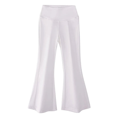 Comfortable Solid Color Flare Leggings