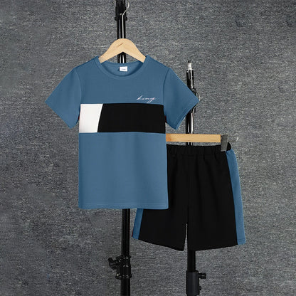 Trendy Color Block Kids' Outfit