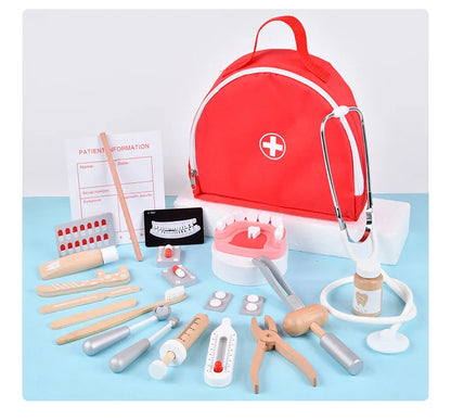 Jouets de docteur en bois