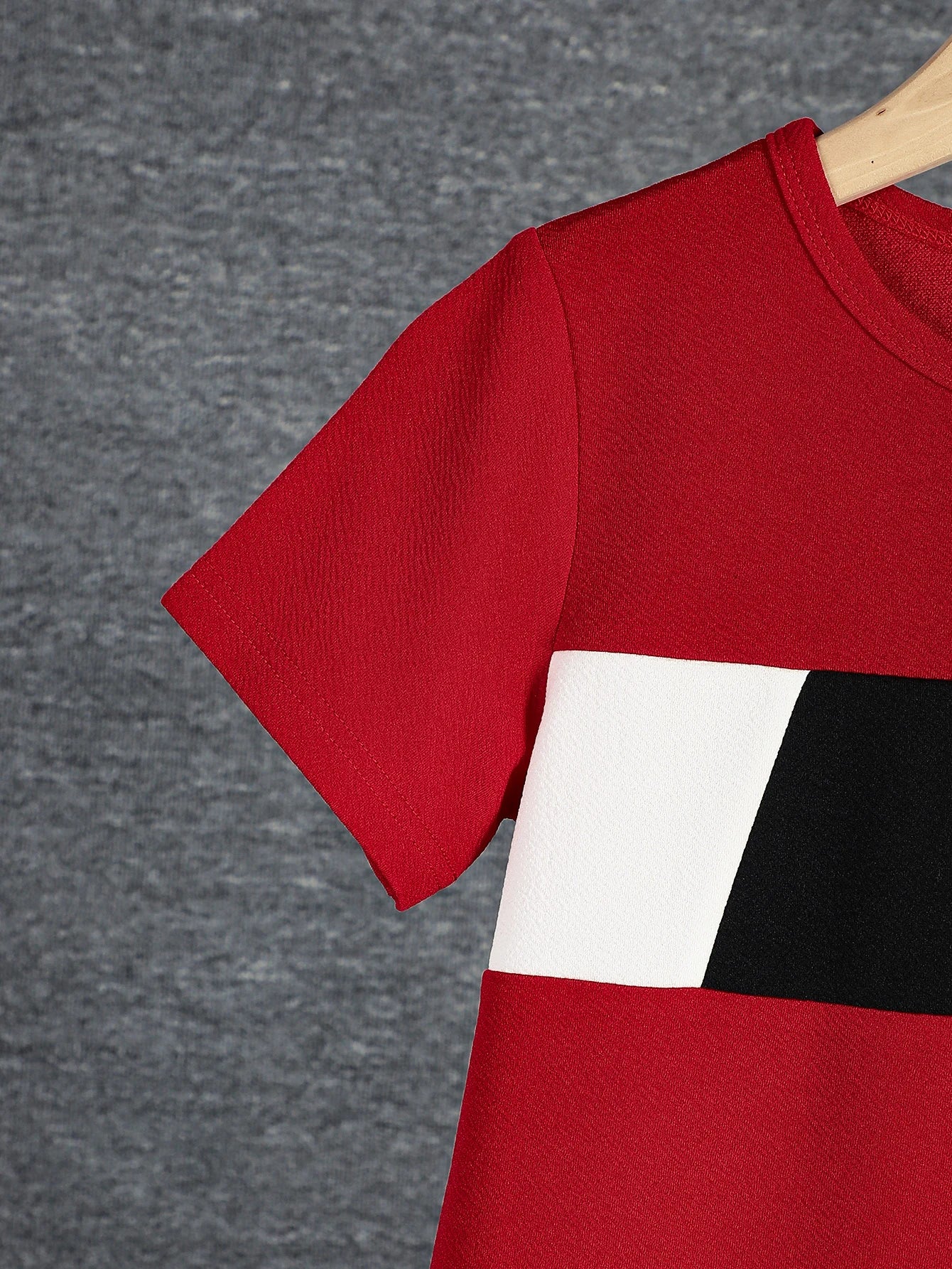 Trendy Color Block Kids' Outfit