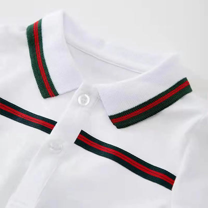 Classic Polo-Style Baby Romper
