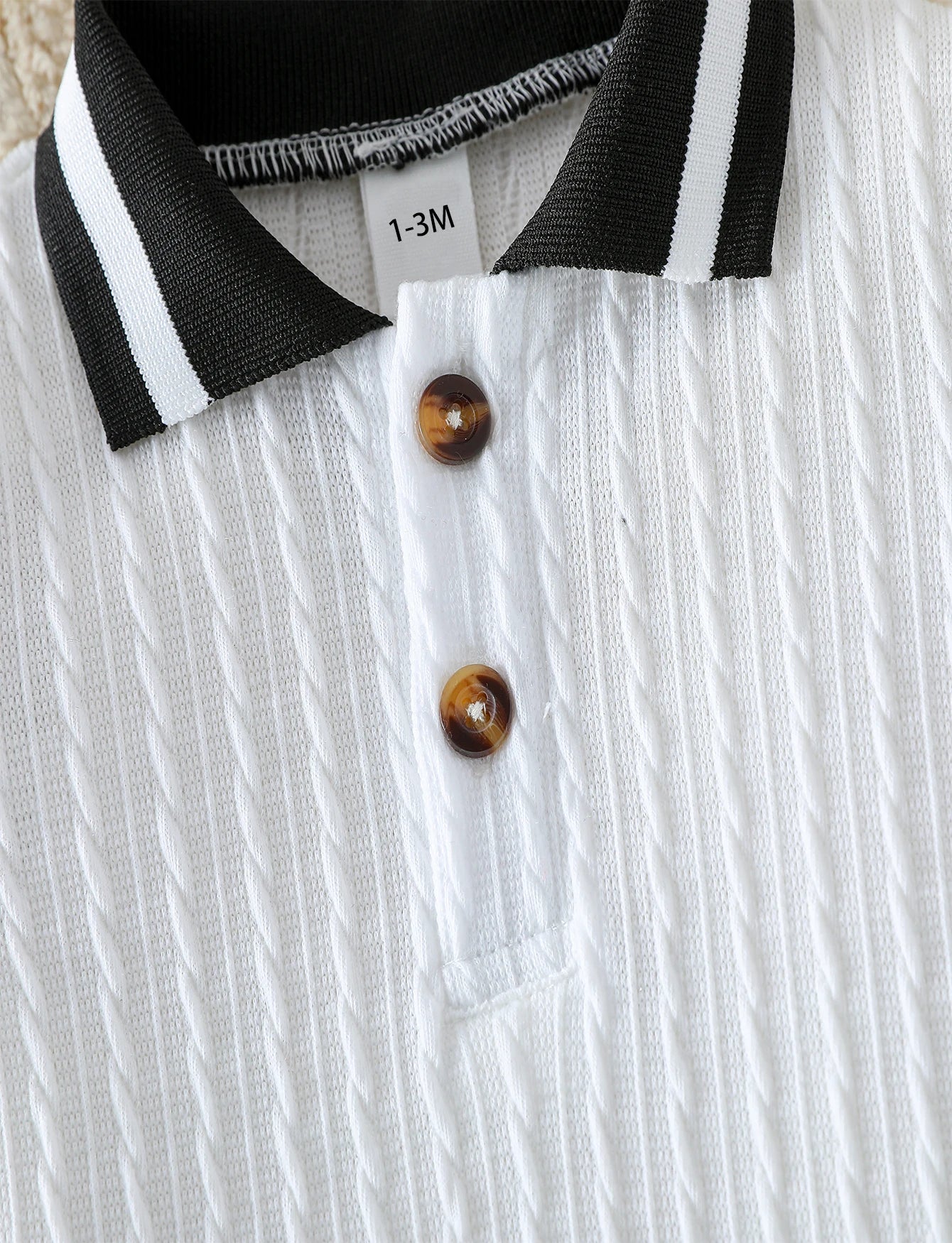 Trendy Ribbed Polo Romper