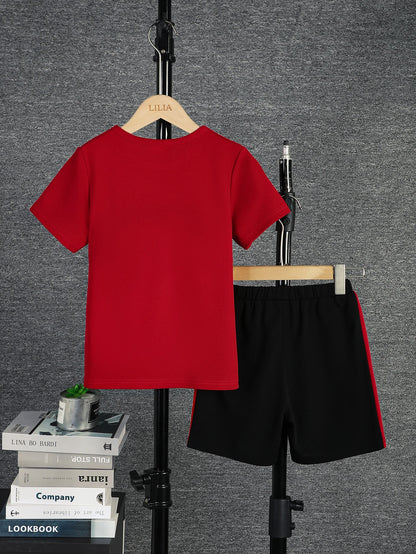 Trendy Color Block Kids' Outfit