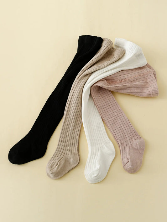 Baby Ribbed Tights - 4 Pack