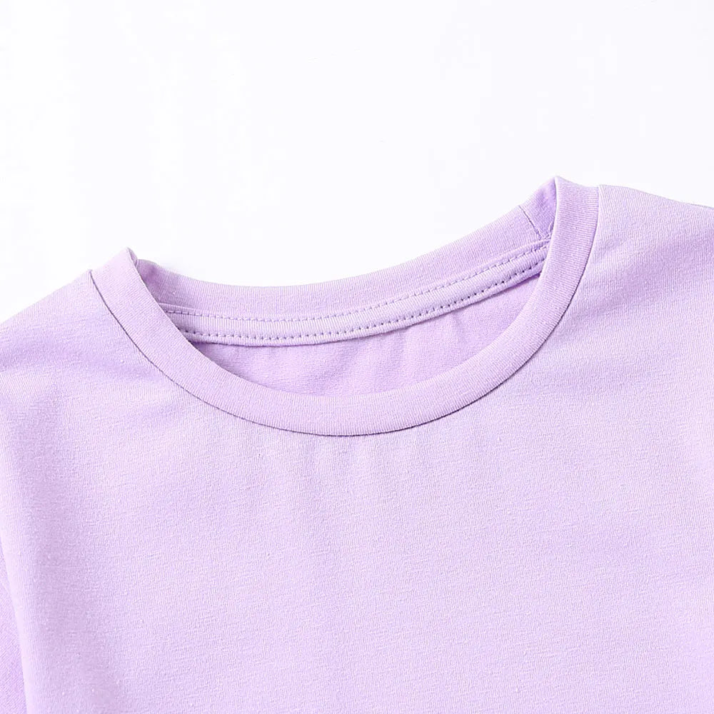 Kids' Solid Color T-Shirt & Shorts Set