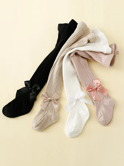 Baby Ribbed Tights - 4 Pack