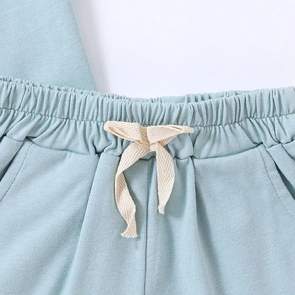 Kids' Solid Color T-Shirt & Shorts Set