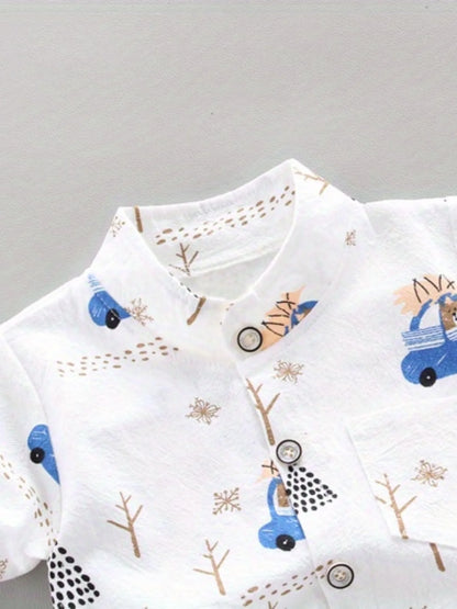 Themed Baby Shirt and Shorts Set