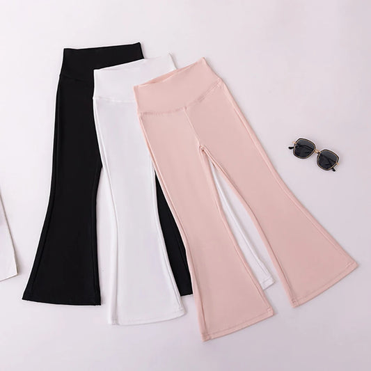 Comfortable Solid Color Flare Leggings