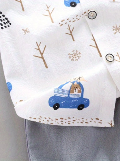 Themed Baby Shirt and Shorts Set