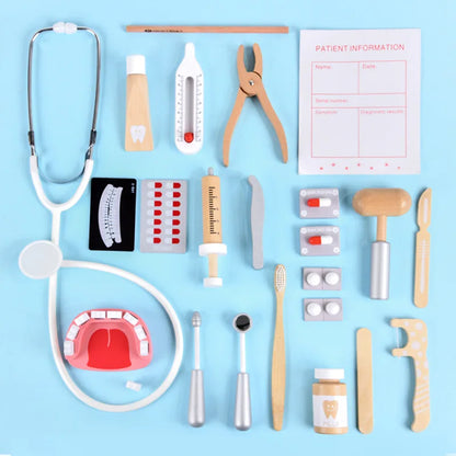 Jouets de docteur en bois