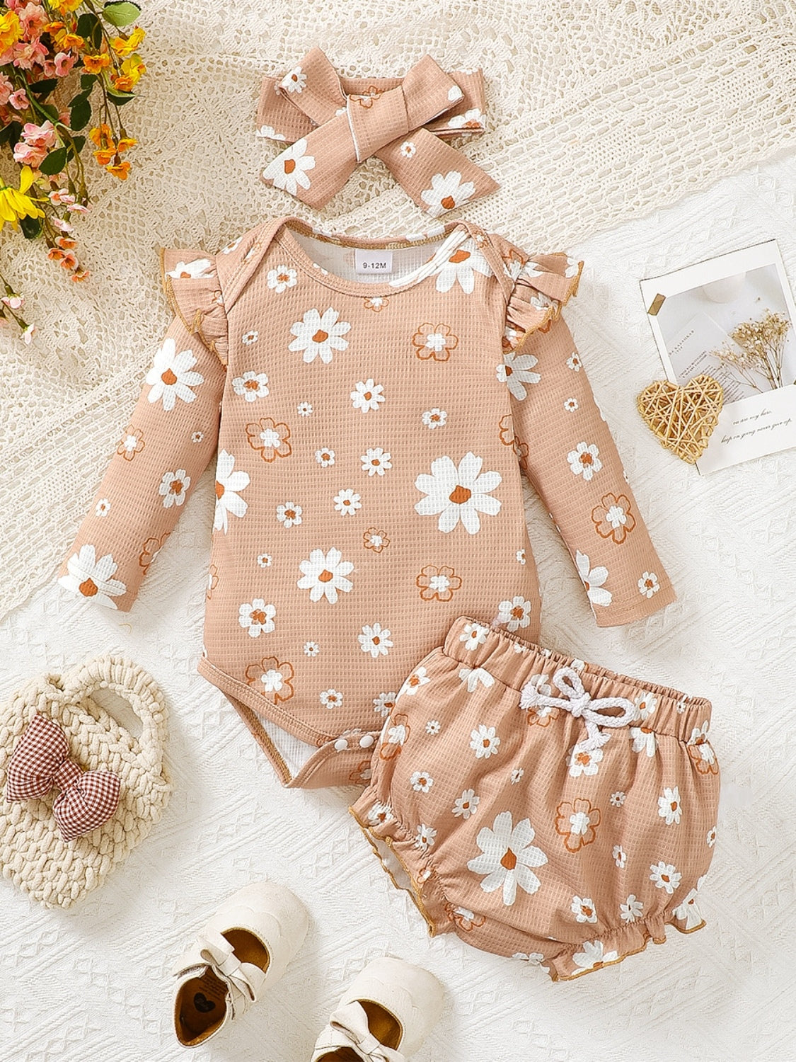 Floral Baby Outfit Set